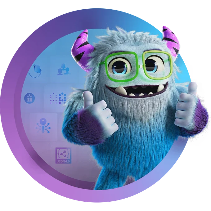 The Fluree Yeti giving two thumbs up