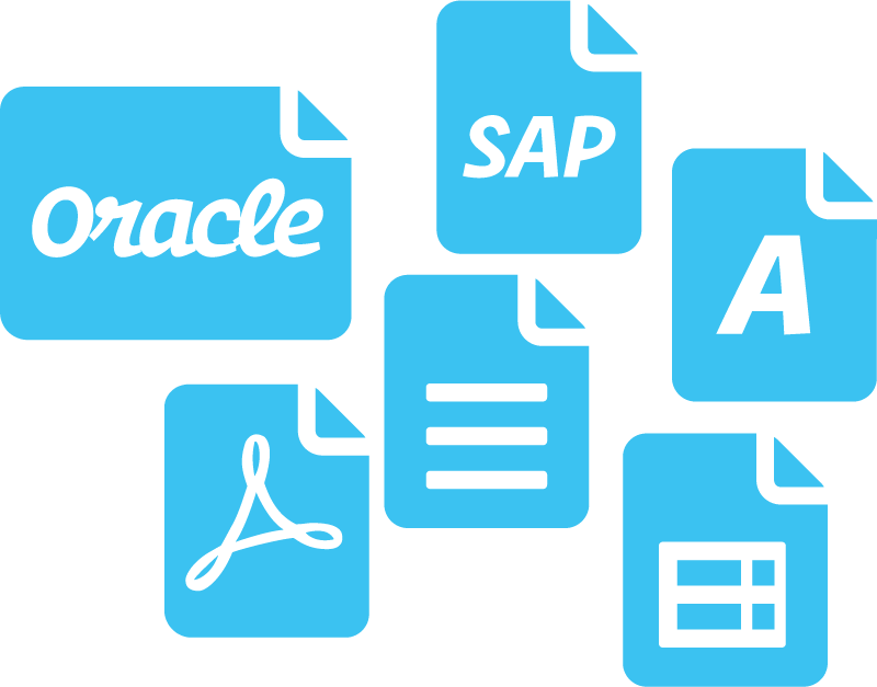 Document, PDF, and content file icons